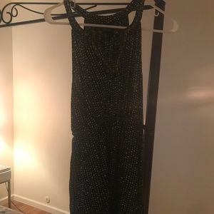 Cotton black and white lucky brand dress